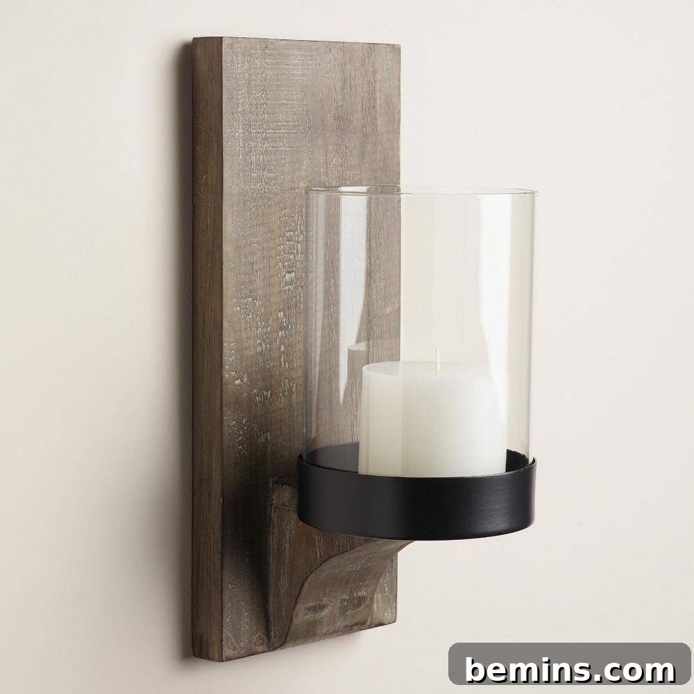 Rustic Natural Style on a Budget 12 Affordable Wooden Sconce