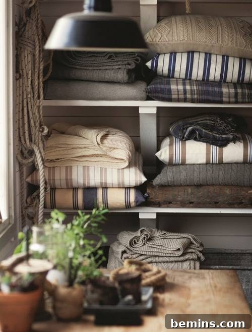 Rustic Natural Style on a Budget 3 Rustic Textiles: Neutral Colors and Cozy Knits