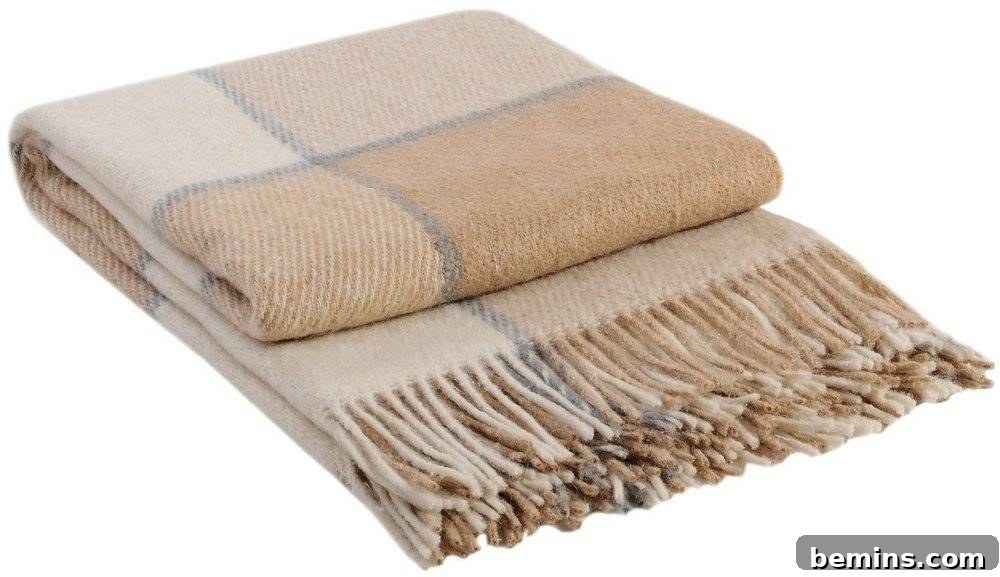 Rustic Natural Style on a Budget 4 Affordable Plaid Wool Blanket