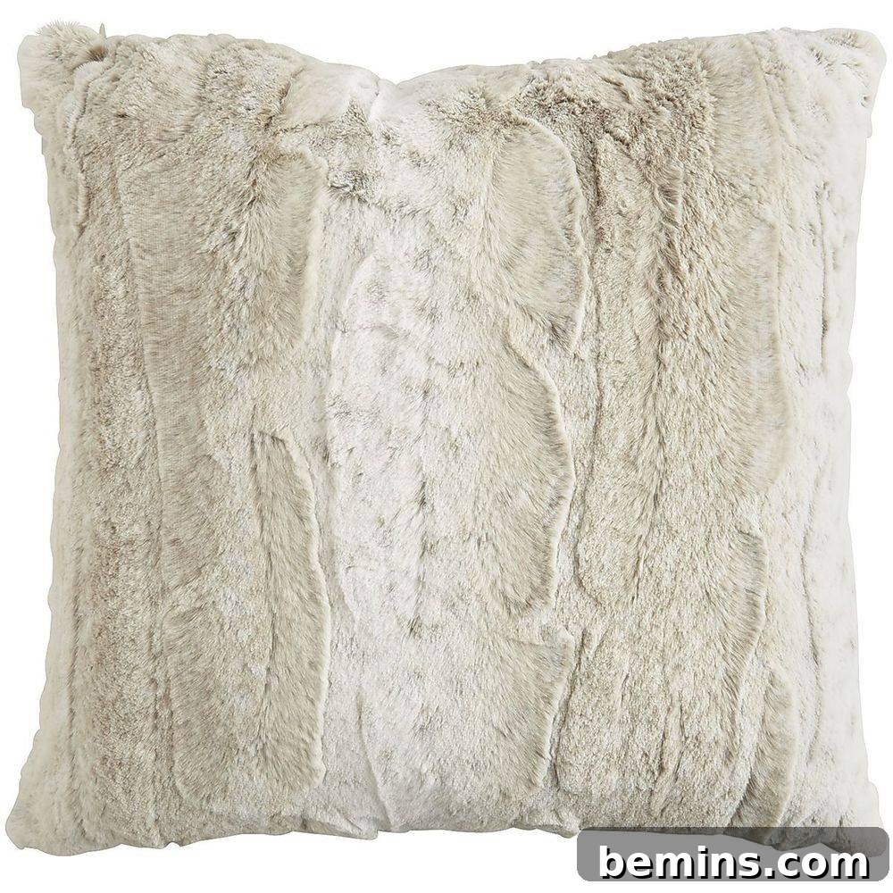 Rustic Natural Style on a Budget 6 Affordable Faux Fur Pillow