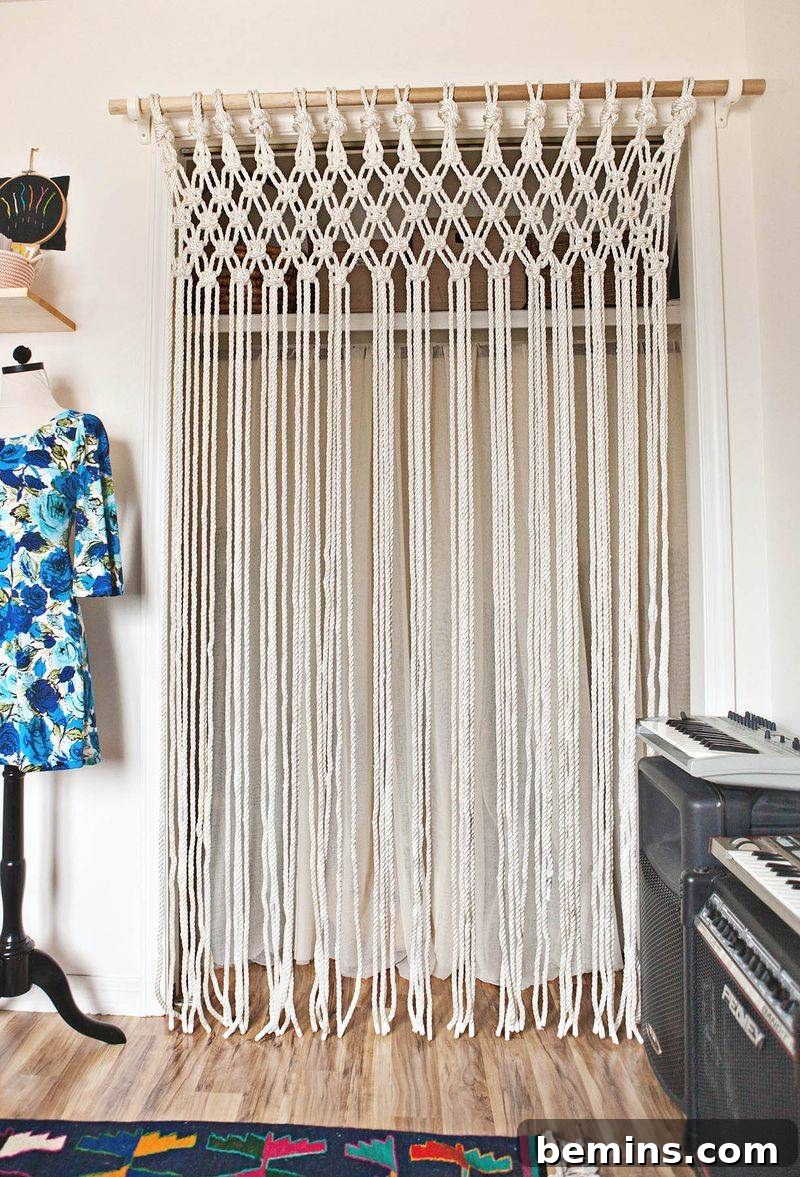 DIY Macrame Curtain Tutorial