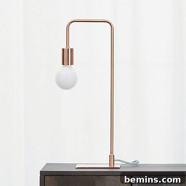 Copper Table Lamp from CB2