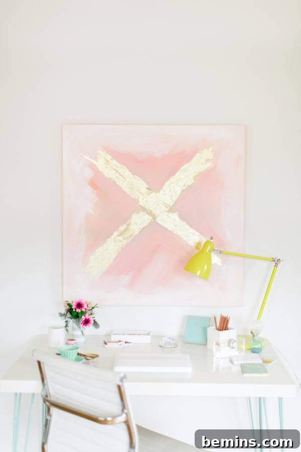 DIY Abstract Art for Dorm Room