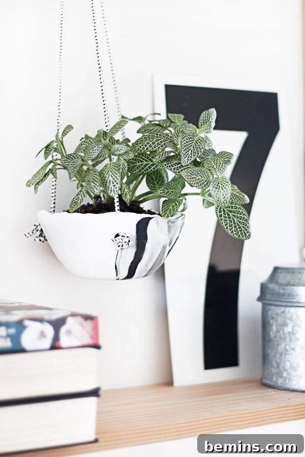 Create Beautiful DIY Hanging Clay Planters 17 DIY Clay Planter adding a touch of nature to interior design
