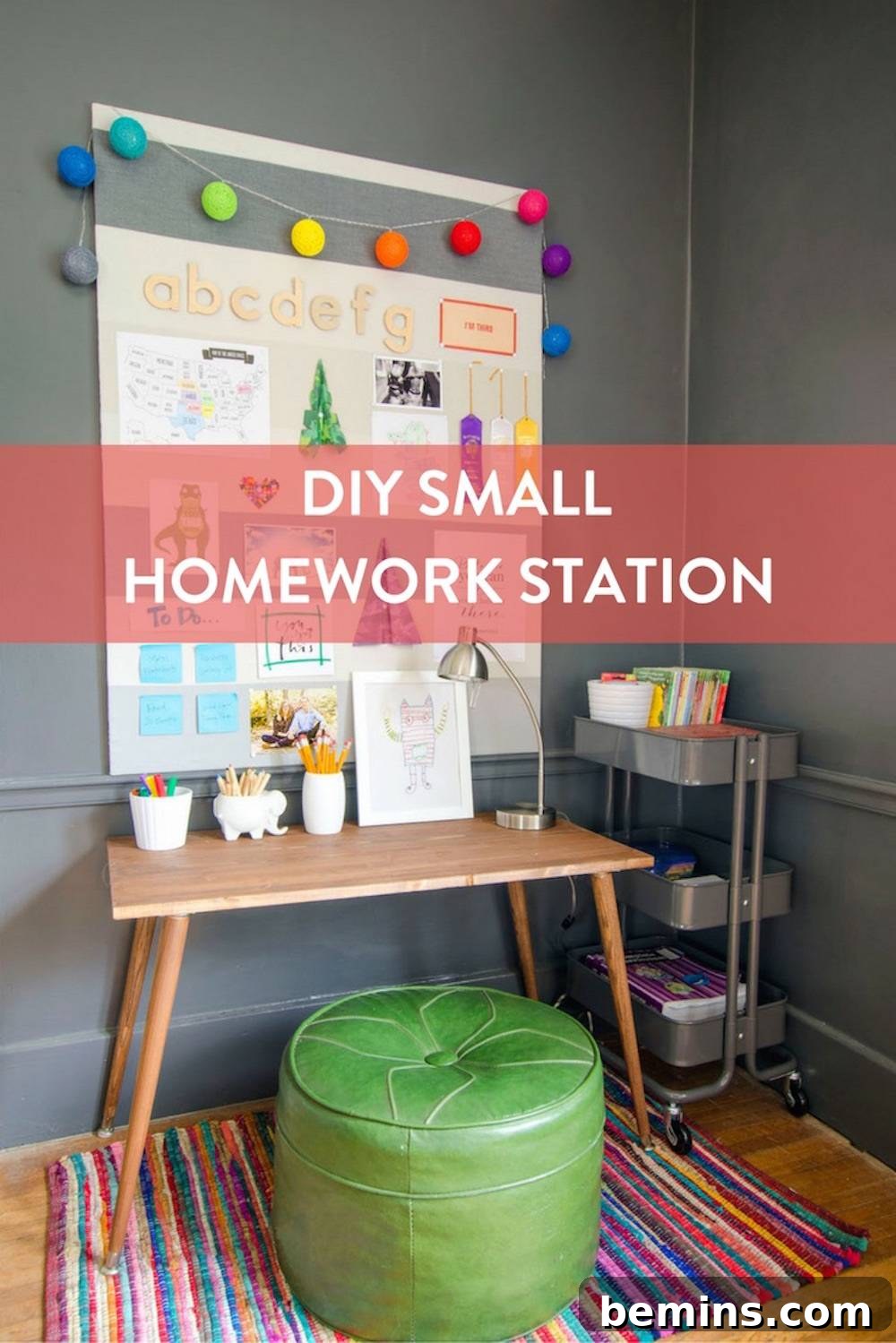 DIY Small Homework Station