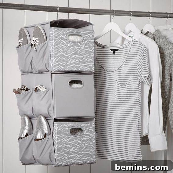 Rotating Hanging Closet System for Dorms