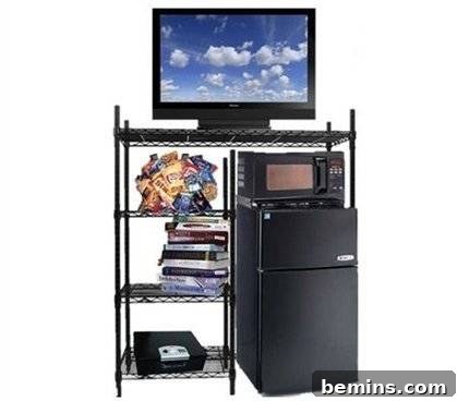 Adjustable Shelving Unit for Dorm Room Organization