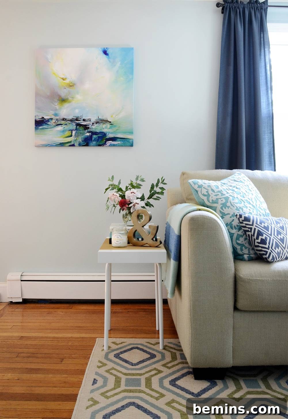 IKEA Hack: Marius Stool End Table Transformation 12 IKEA hack end table used as a bedside table