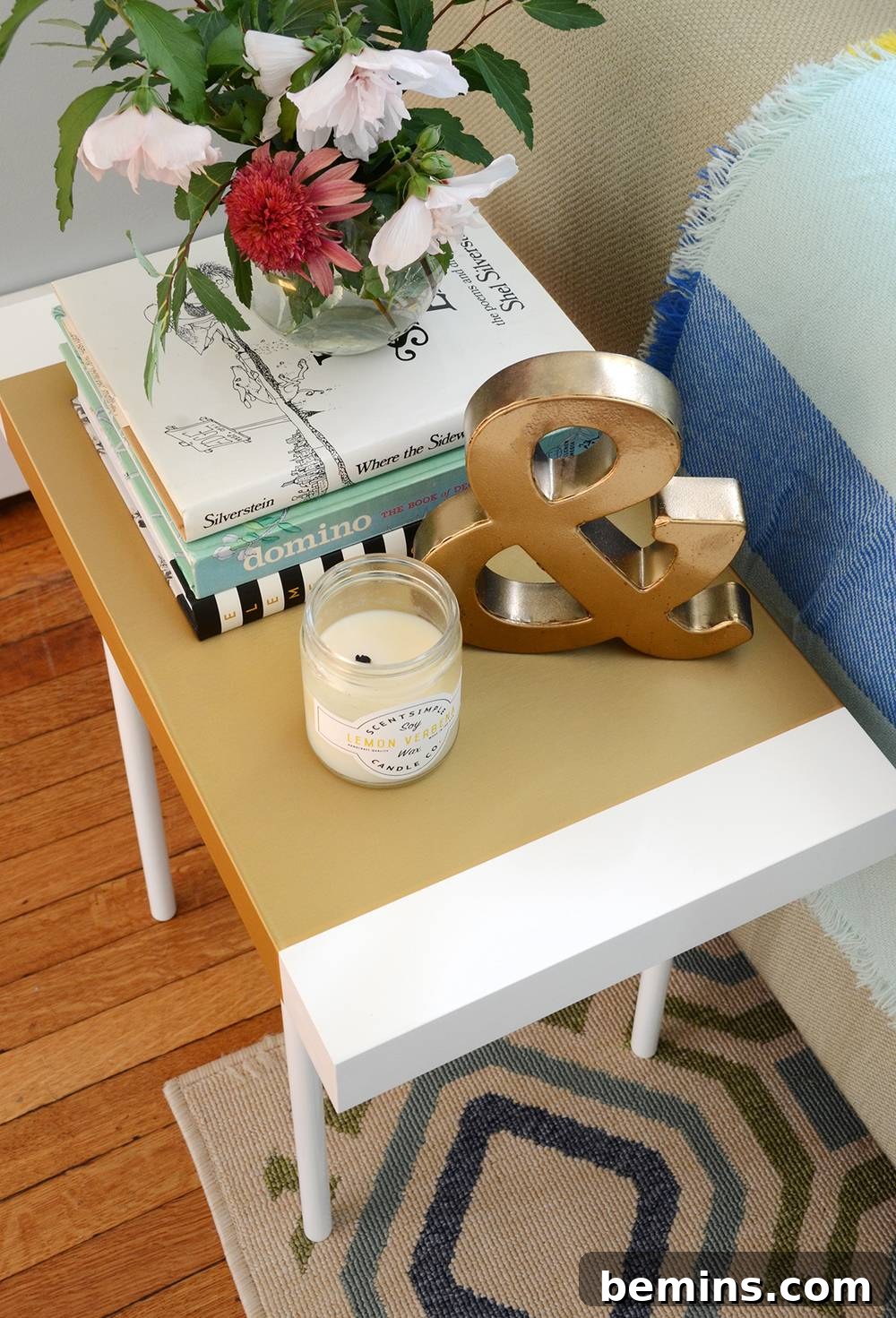 IKEA Hack: Marius Stool End Table Transformation 9 Finished DIY end table using IKEA hack