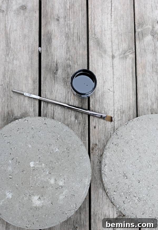 DIY Concrete Stepping Stones: A Creative Garden Path Project 3 Materials needed for DIY painted stepping stones.