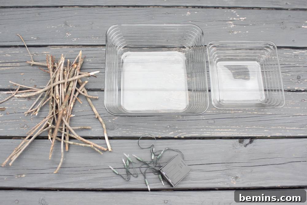 DIY S'mores Station: The Ultimate Tabletop Centerpiece 3 Materials needed for the DIY s'mores centerpiece