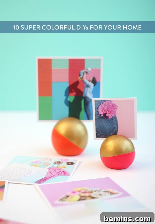 10 DIY Home Decor Projects to Add a Pop of Color 13 Share this post on Pinterest!