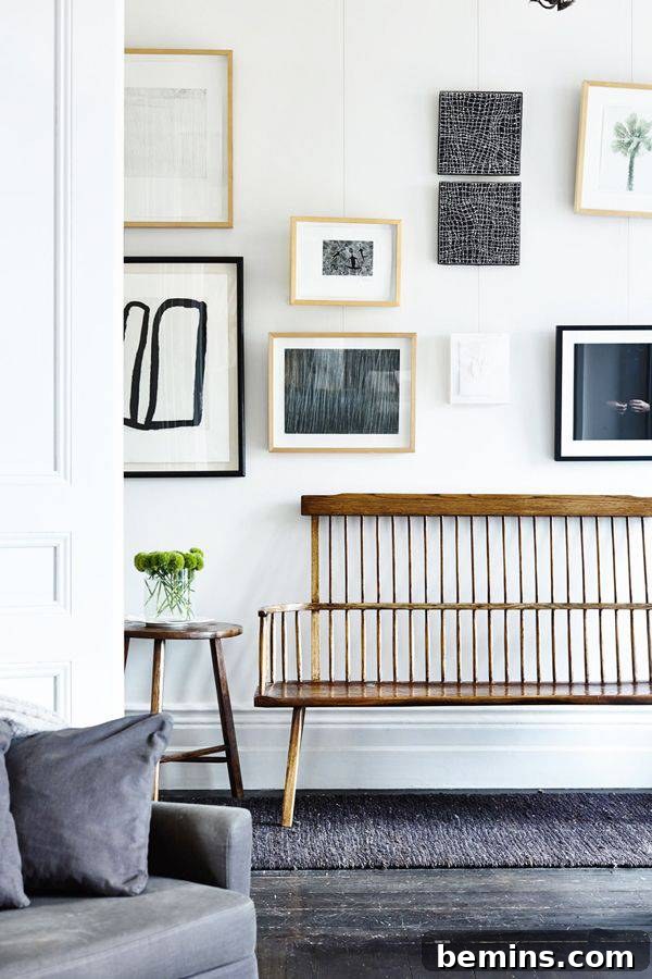 Scandinavian Living Room with Clean Lines Furniture