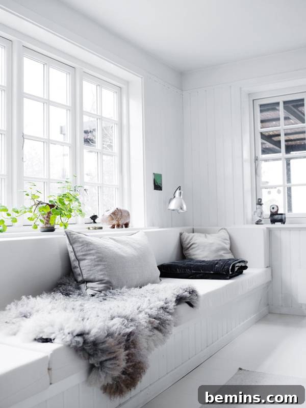 Scandinavian Home Interior with Minimalist Storage