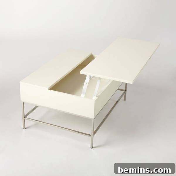 Lacquer Storage Coffee Table from West Elm