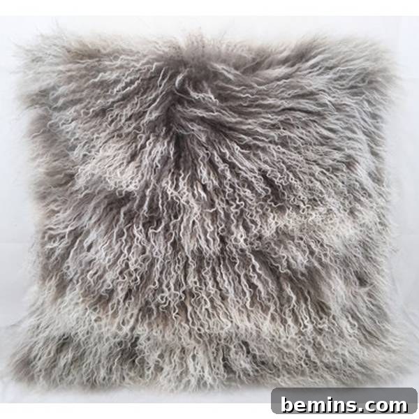 Guildford Tibetan Lamb Fur Pillow from Wayfair