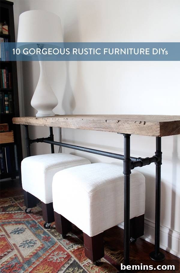 Share these DIY Rustic Furniture Projects on Pinterest!