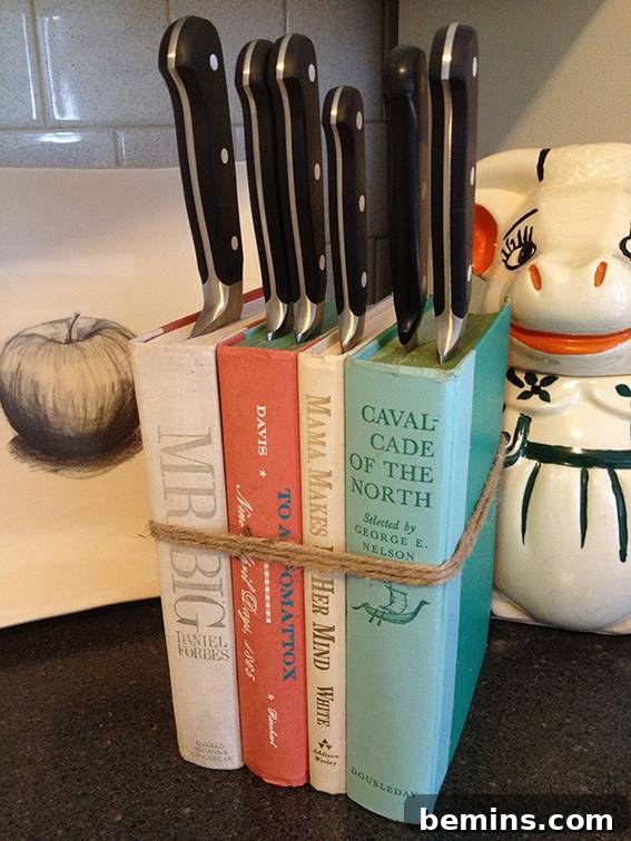 Organized books with an artistic manner.