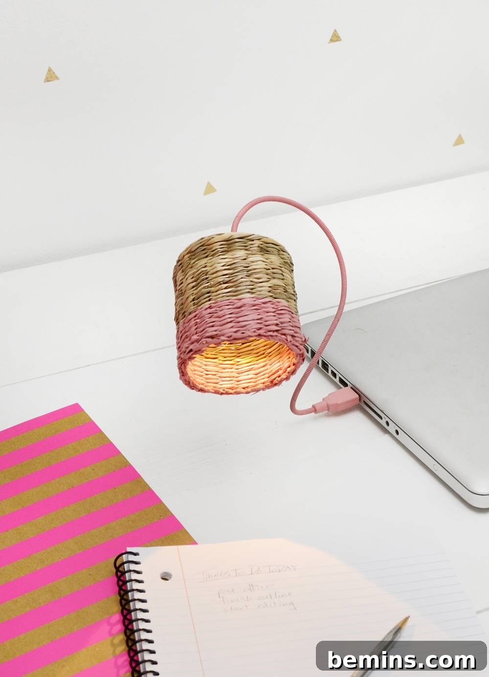 Brilliant IKEA USB Desk Light Mod 12 Stylish IKEA Hack USB Task Light in a bohemian setting