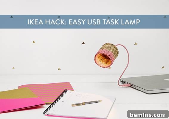 Brilliant IKEA USB Desk Light Mod 14 Share this IKEA Hack USB Task Light project on Pinterest!