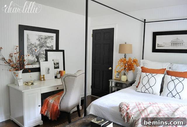 Embrace Autumn: 10 Cozy Room Designs for Fall 4 Fall Bedroom Decor with Orange Accents