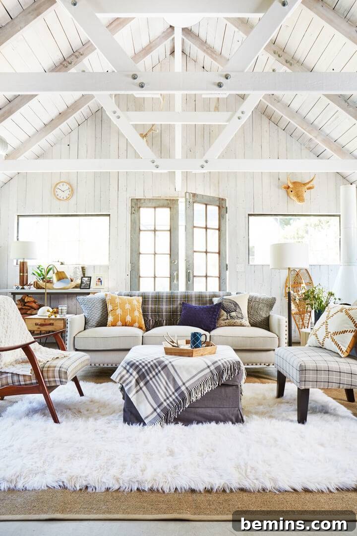 Embrace Autumn: 10 Cozy Room Designs for Fall 7 Fall Decor with Layered Textures and Plaids