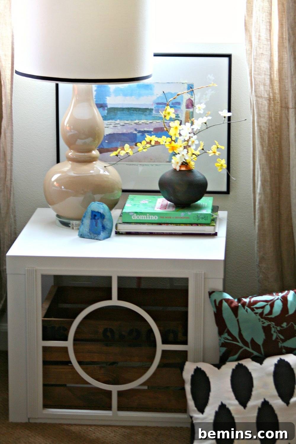 12 Genius IKEA LACK Hacks for a Stylish Home 11 IKEA LACK Table Hack: Embellished Overlay