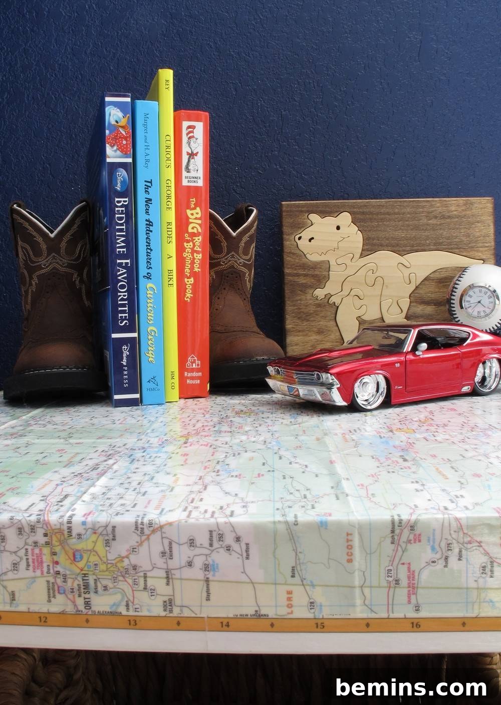 12 Genius IKEA LACK Hacks for a Stylish Home 12 IKEA LACK Table Hack: Map Table