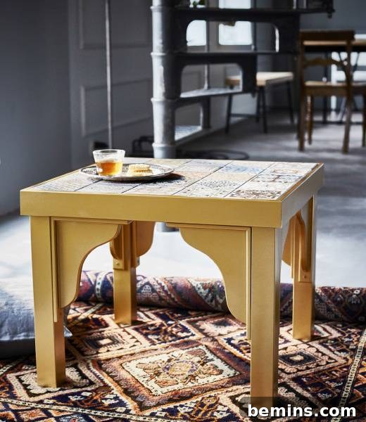 12 Genius IKEA LACK Hacks for a Stylish Home 14 IKEA LACK Table Hack: Moroccan Tile