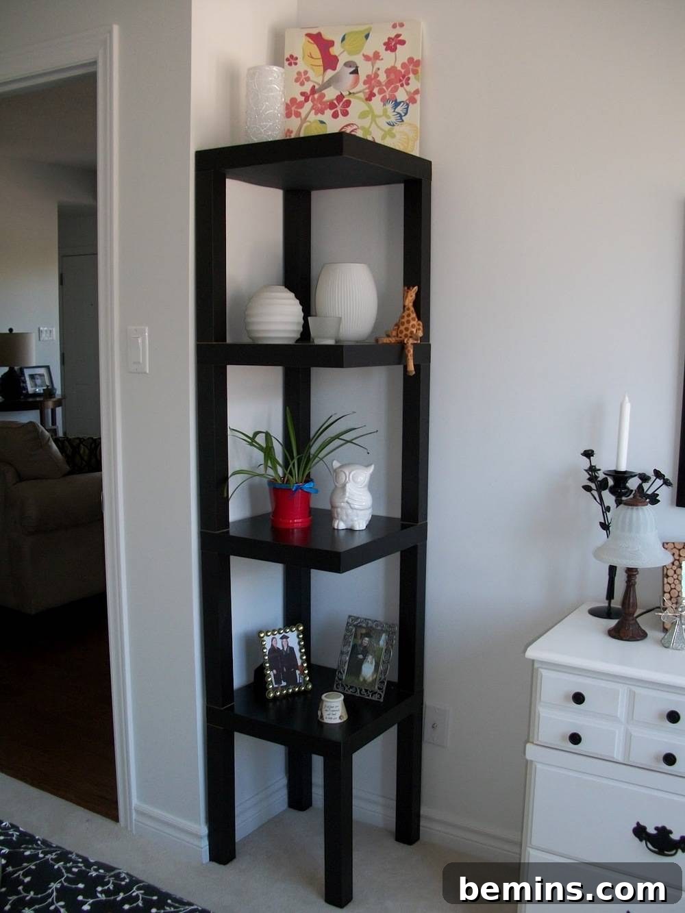 12 Genius IKEA LACK Hacks for a Stylish Home 9 IKEA LACK Table Hack: Stacked Corner Shelf