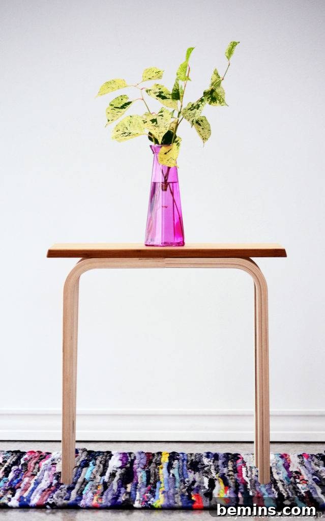 Frosta Stool Transformed into a Stylish End Table