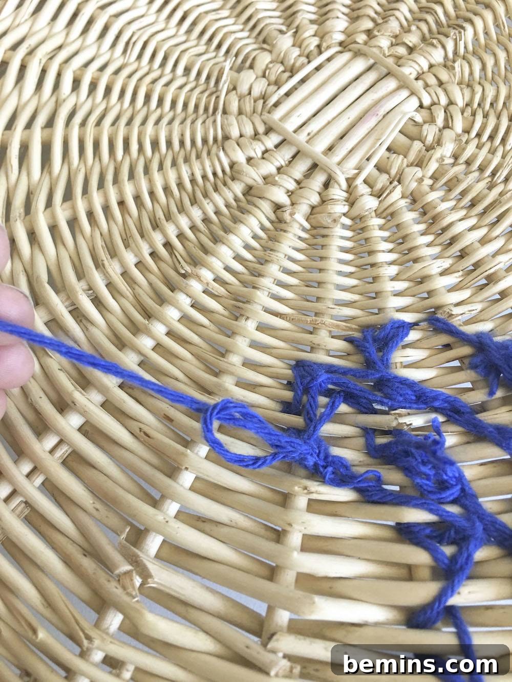 Tying Off the Stitches - Close Up