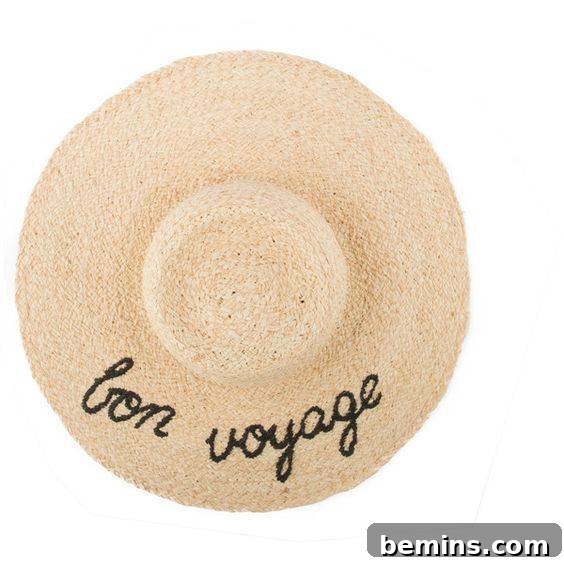 Embroidered Straw Hat Inspiration