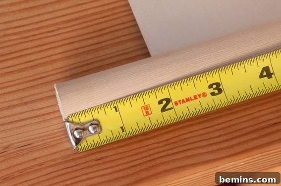 Crafting a Rustic Display: DIY Pull-Down Map Frame for Art 3 Lay out and measure