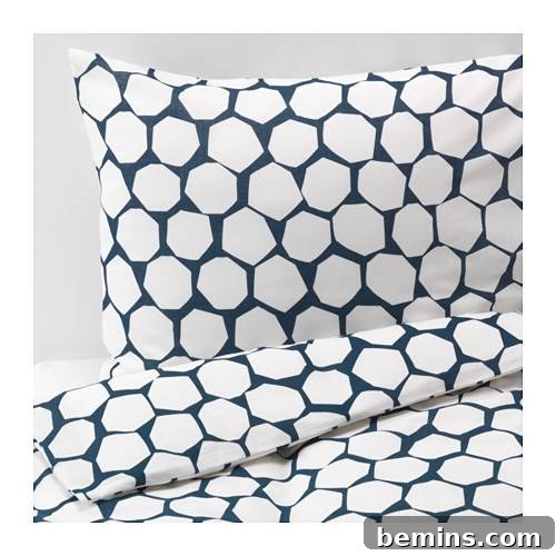 IKEA FLONG Duvet Cover: A versatile base for seasonal bedding