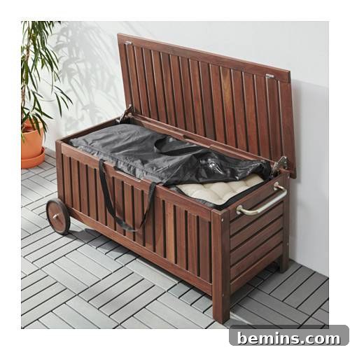 APPLARO TOSTARO Bench: Versatile storage for indoors and outdoors