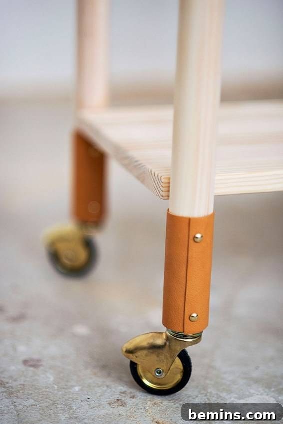 Leather-Wrapped Bookshelf: Add Elegance to Your Book Storage