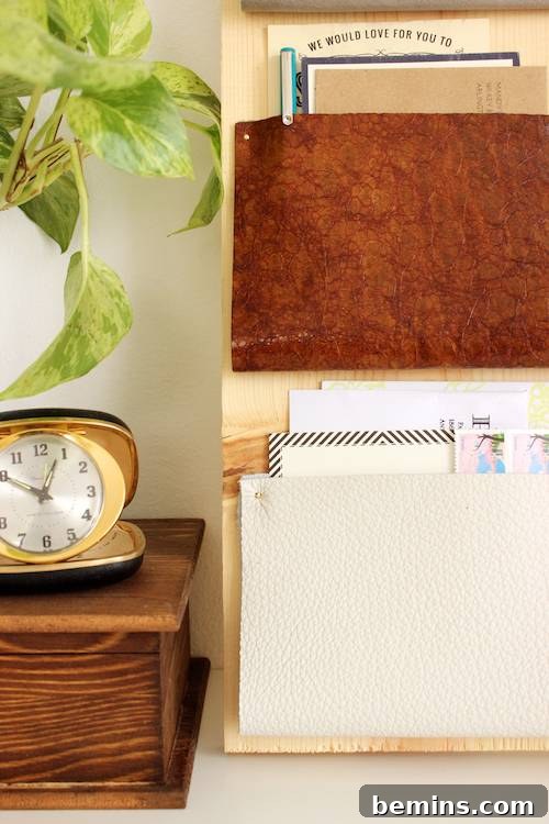 DIY Leather Desk Organizer: Stylish and Functional Workspace Accessory