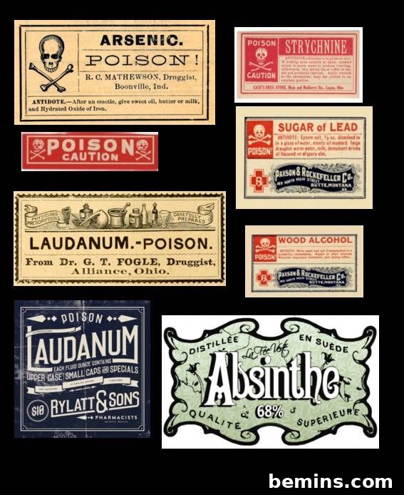 Vintage Halloween Pharmacy Labels
