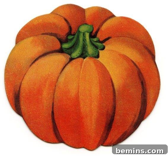 Vintage Halloween Plump Pumpkin