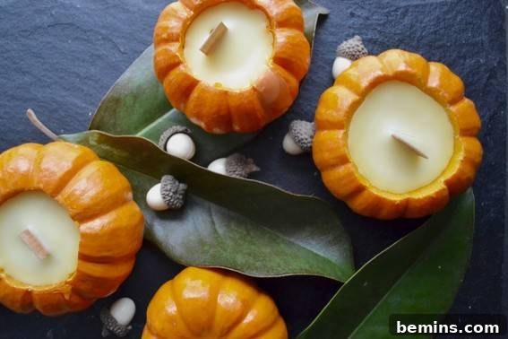 DIY Pumpkin Candles for Halloween