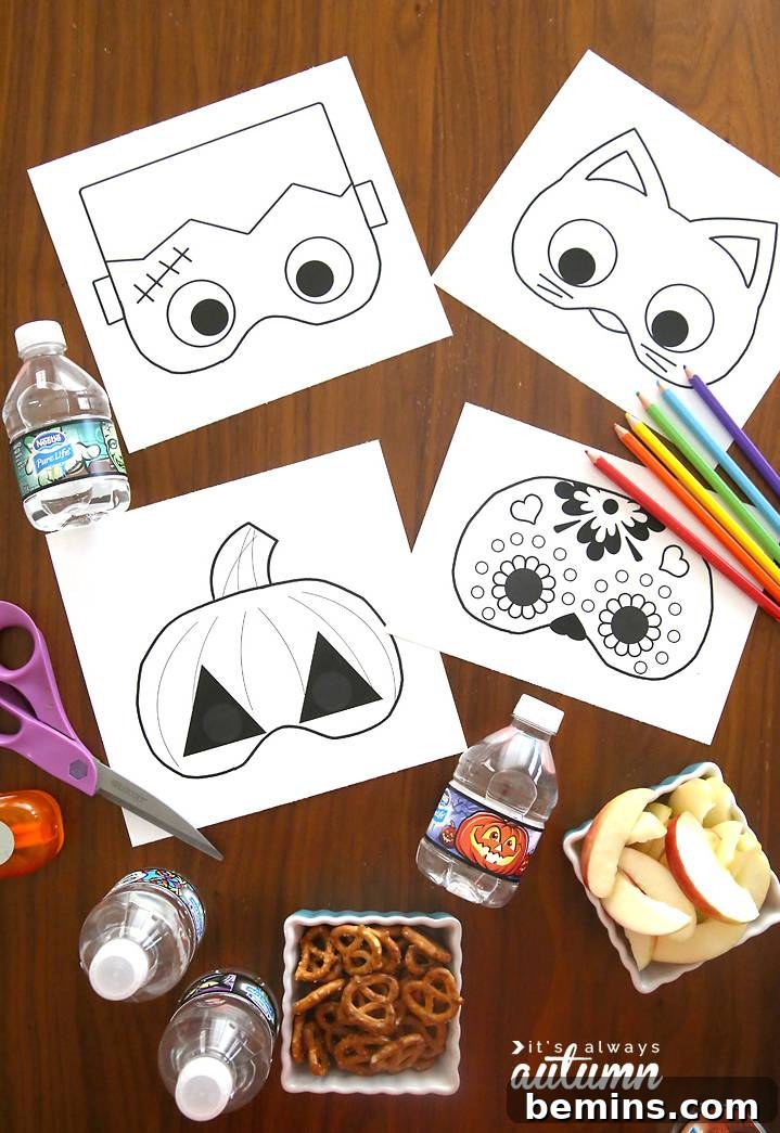 Printable Halloween Masks for Kids