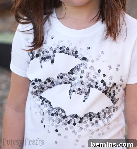 DIY Bat T-Shirt for Halloween