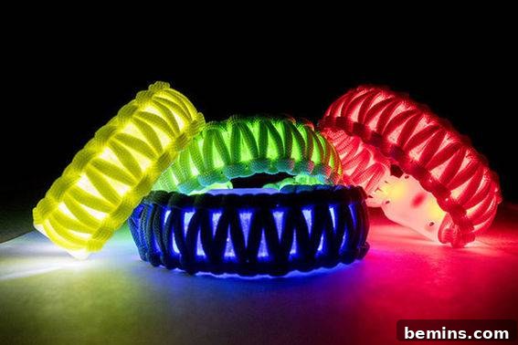 DIY LED Paracord Bracelet for Halloween