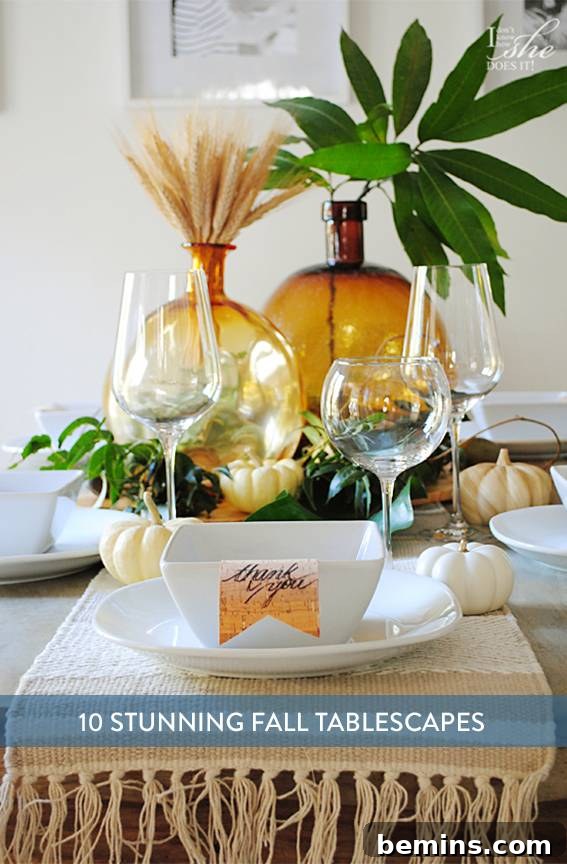 Stunning Autumn Table Decor Ideas 13 Fall tablescape inspiration.