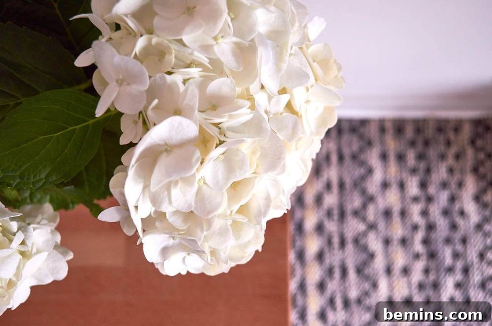 Fresh floral office decor