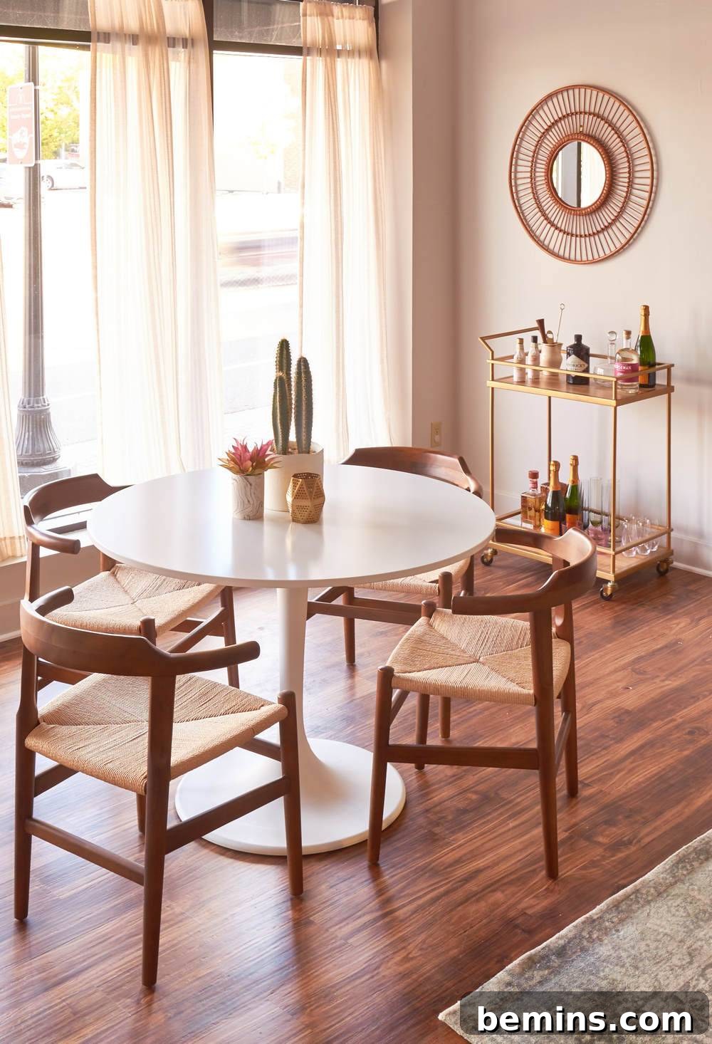 Modern office lunch table