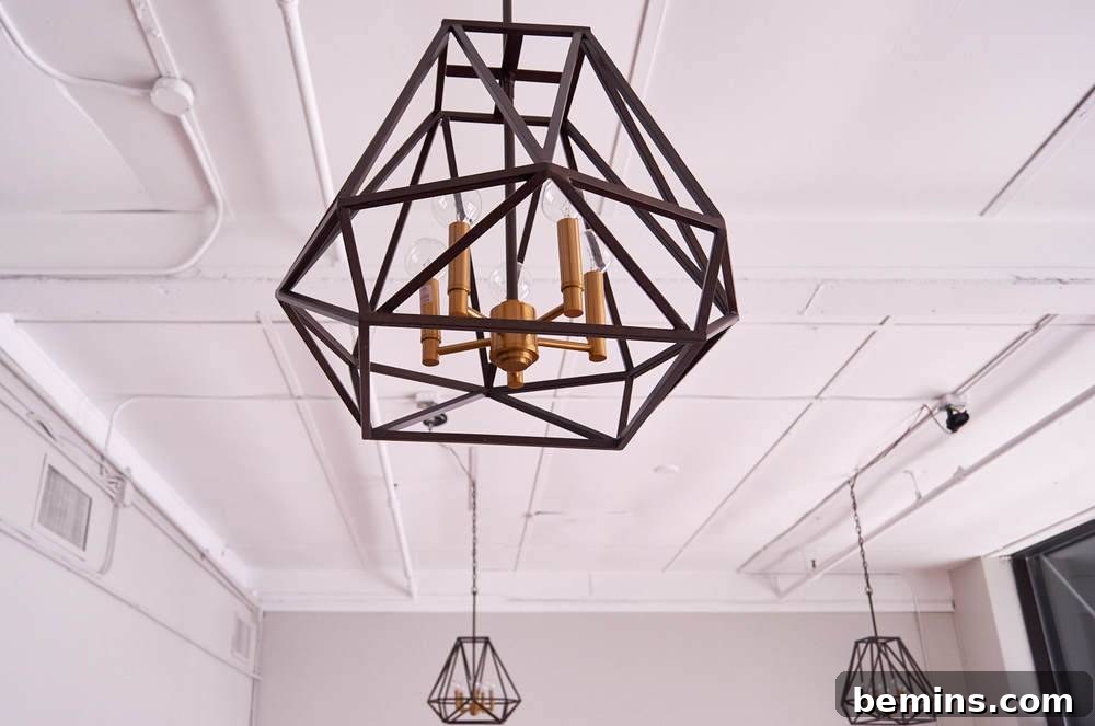 Statement ceiling lighting