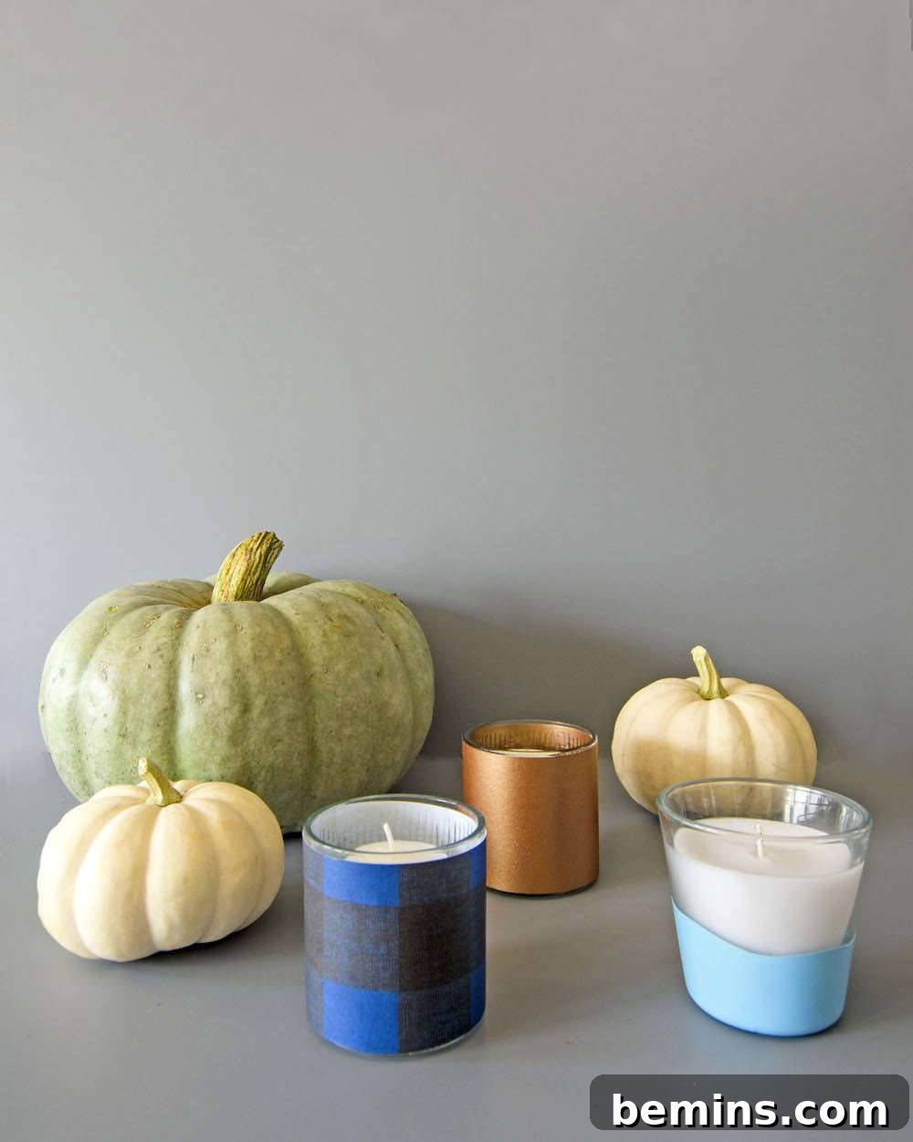 Fall Votive Candle Display
