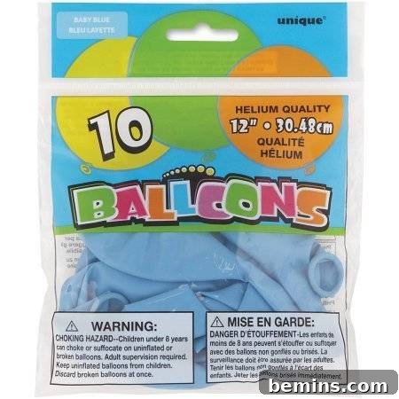 Blue Balloons for Dipped Effect